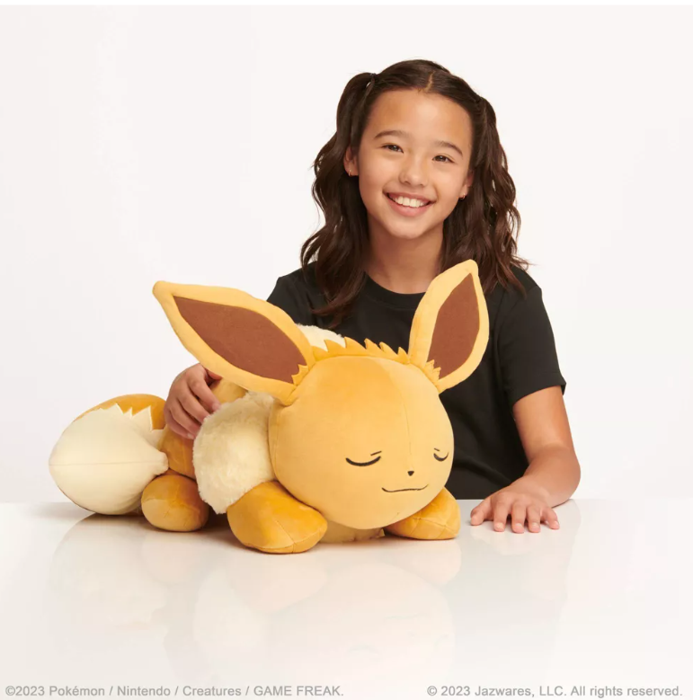 Pokemon 18” Plush Sleeping Eevee - Cuddly- Must Have for Pokémon Fans