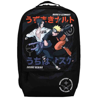 NARUTO & SASUKE SUBLIMATED LAPTOP BACKPACK