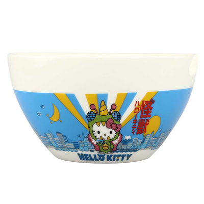 HELLO KITTY KAIJU 20 OZ. CERAMIC RAMEN BOWL WITH CHOPSTICKS