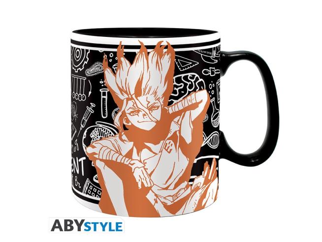 Dr. Stone Mug- 16oz- Orange and Black