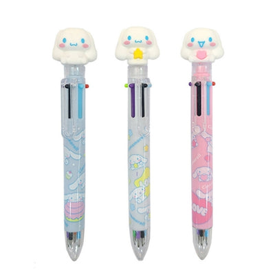 SANRIO FIGURE 6-COLOR BALLPOINT PEN - CINNAMOROLL