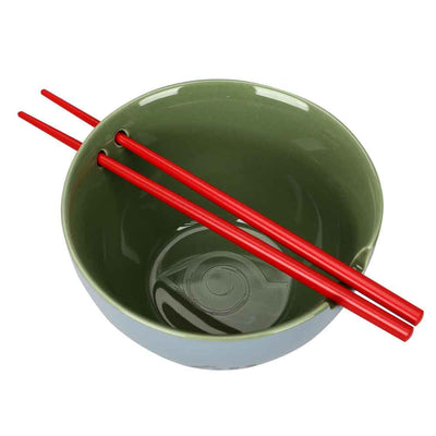 NARUTO KAKASHI 20 OZ. CERAMIC RAMEN BOWL WITH CHOPSTICKS