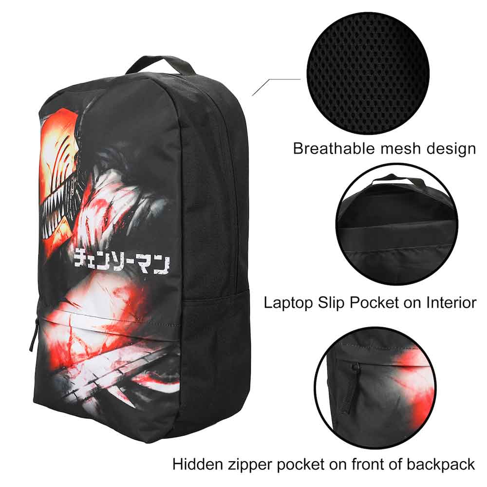 CHAINSAW MAN SUBLIMATED LAPTOP BACKPACK