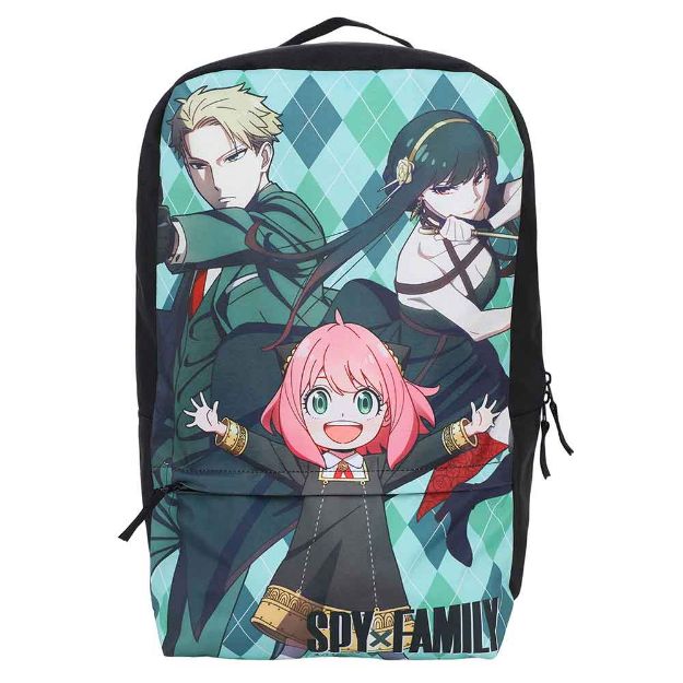 SPY X FAMILY ARGYLE PRINT LAPTOP BACKPACK