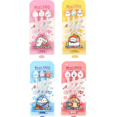 MOLANG FIGURE 3-PCS PENCIL SET