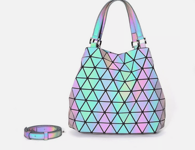 I-Fashion - Luminous Geometric Purse and Handbag Holographic and Reflective