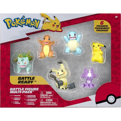 Jazwares Pokemon Battle Figure 6 Pack-Features 2-Inch