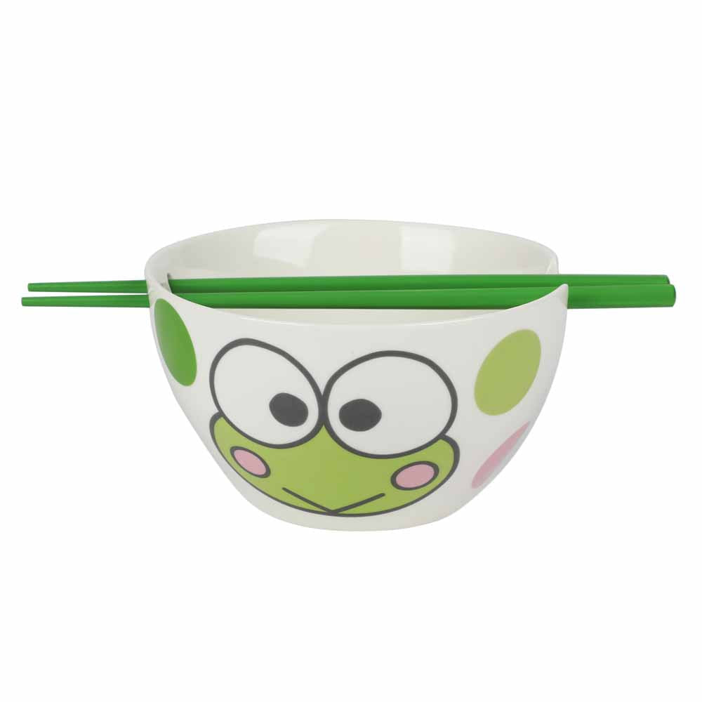 KEROPPI 20 OZ. CERAMIC RAMEN BOWL WITH CHOPSTICKS