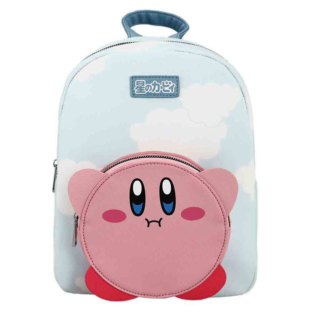 KIRBY DIE-CUT POCKET & CLOUD PRINT MINI BACKPACK