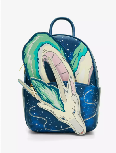 Studio Ghibli Spirited Away Haku Dragon Stars Mini Backpack