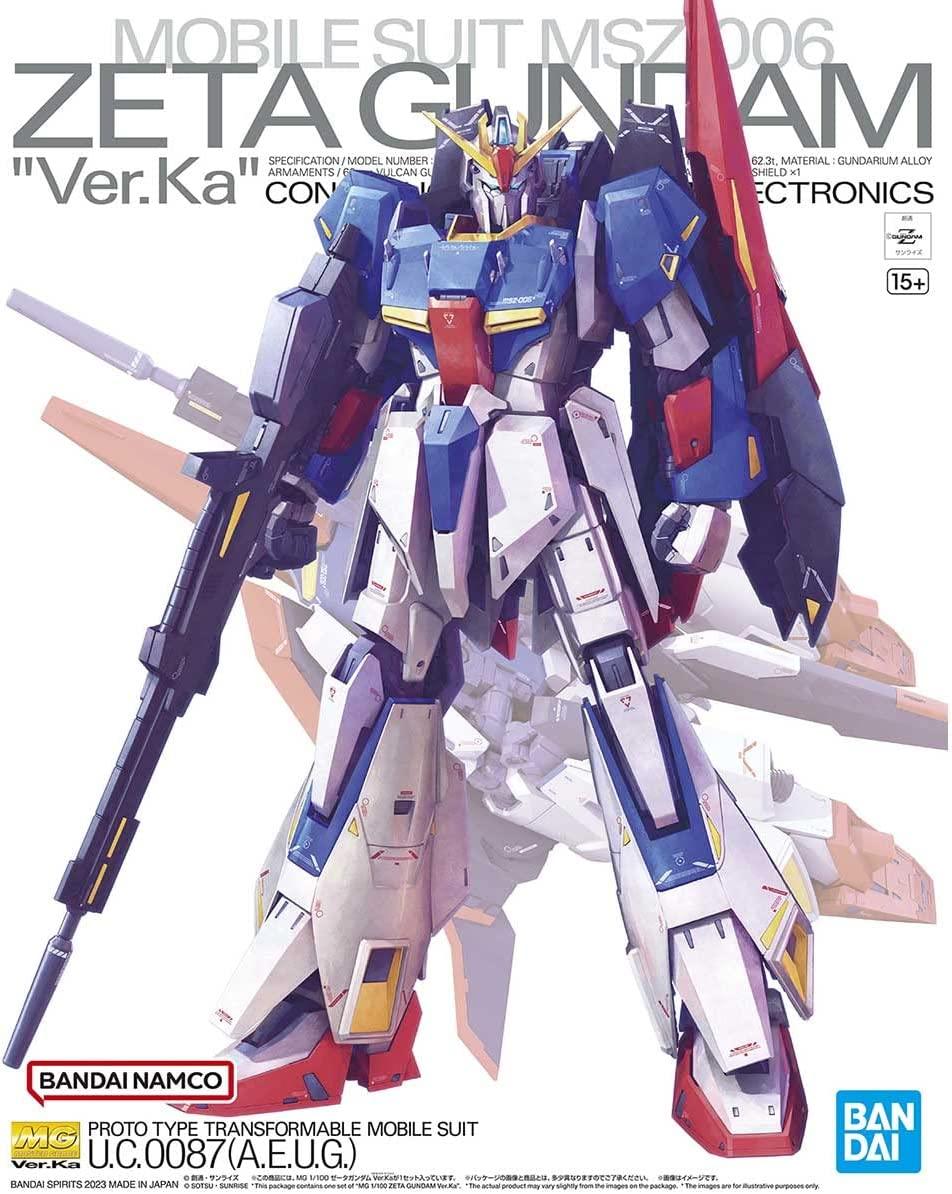 Bandai Hobby - Mobile Suit Zeta Gundam - Zeta Gundam (Ver. Ka), Bandai Spirits MG 1/100 Model Kit