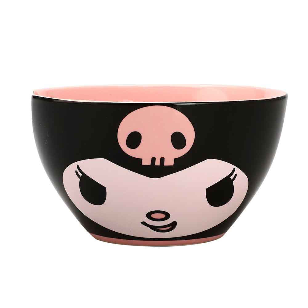 KUROMI 20 OZ. CERAMIC RAMEN BOWL WITH CHOPSTICKS