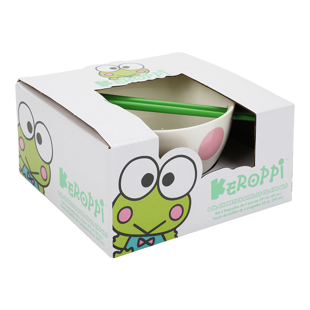 KEROPPI 20 OZ. CERAMIC RAMEN BOWL WITH CHOPSTICKS