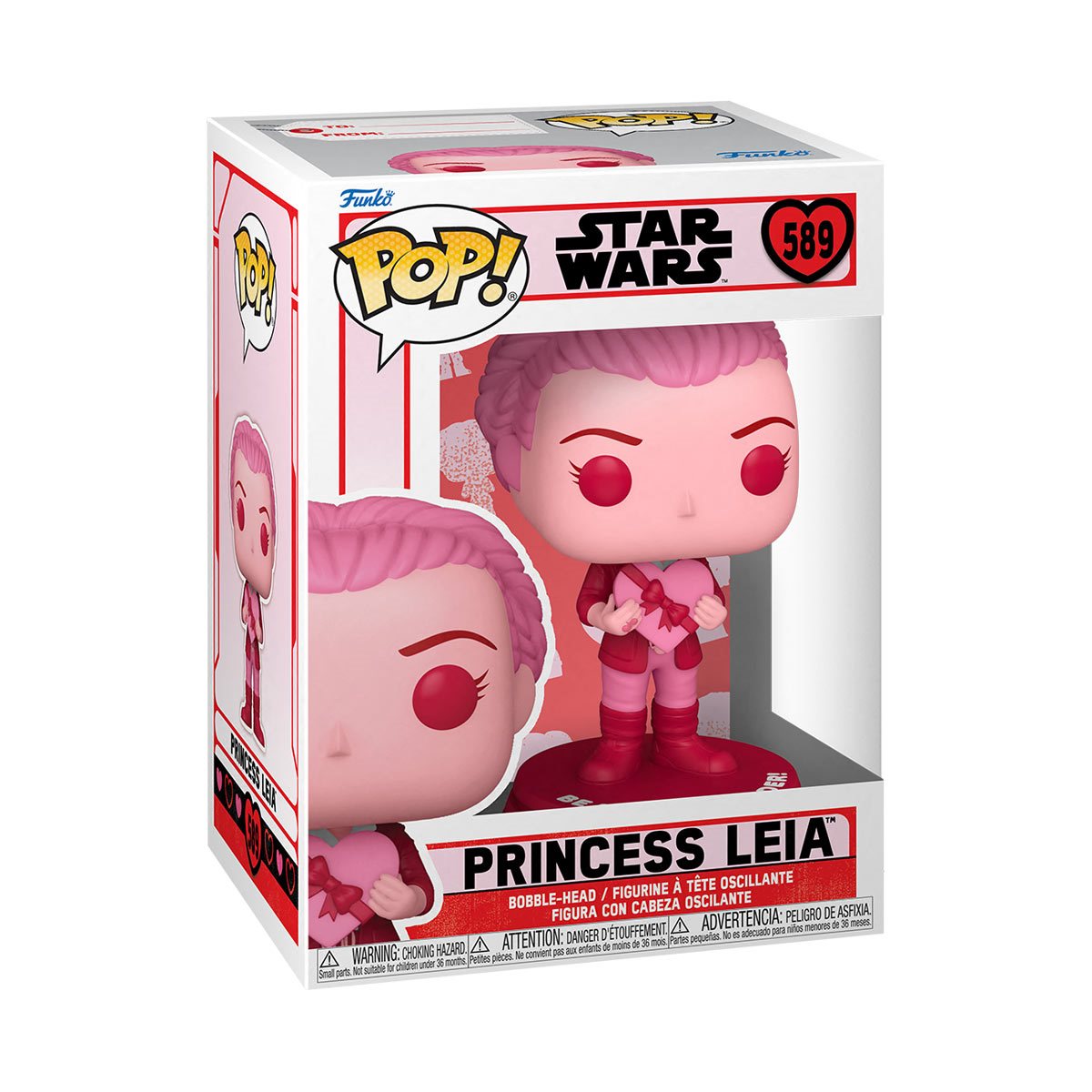 Star Wars Valentines Leia Funko Pop! Vinyl Figure #589