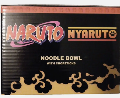 NARUTO Nyaruto Noodle Bowl with Chopsticks (RARE, Limited Edition, Ramen Bowl)