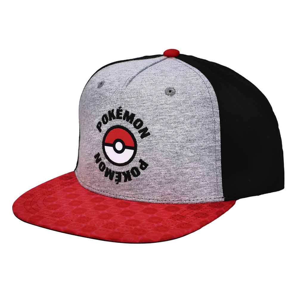 POKEMON TWILL COLOR BLOCKED YOUTH FLAT BILL SNAPBACK