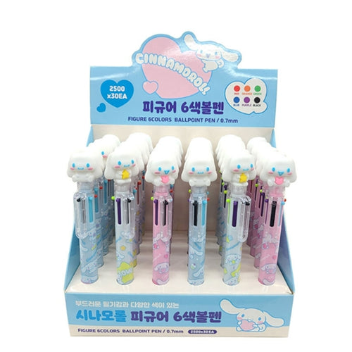 SANRIO FIGURE 6-COLOR BALLPOINT PEN - CINNAMOROLL