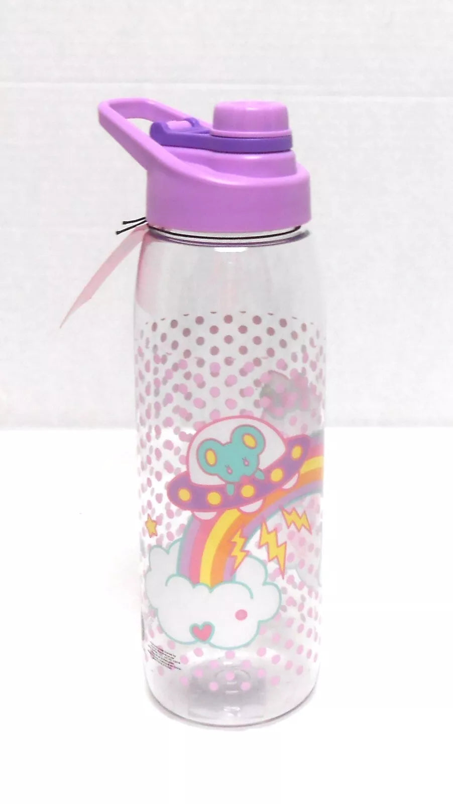 Sanrio Hello Kitty Twist Spout Plastic 28 oz. Water Bottle Hinged Handle