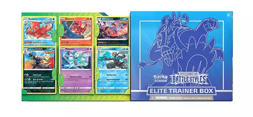 Pokemon TCG: Sword & Shield - Battle Styles Elite Trainer Box +6 Bonus Cards - Blue
