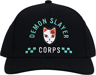 Demon Slayer Corps Elite Flex Pre-Curved Bill Snapback Hat Black