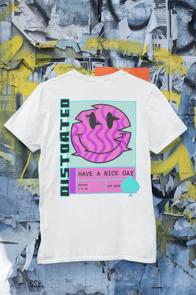 Distorted T-Shirt, Unisex Graphic Tee, - Otakutopolis