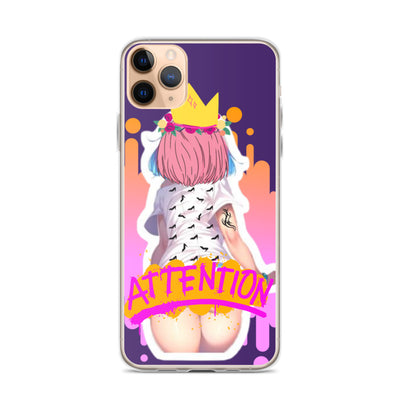 Attention Anime Girl iPhone Case - Otakutopolis