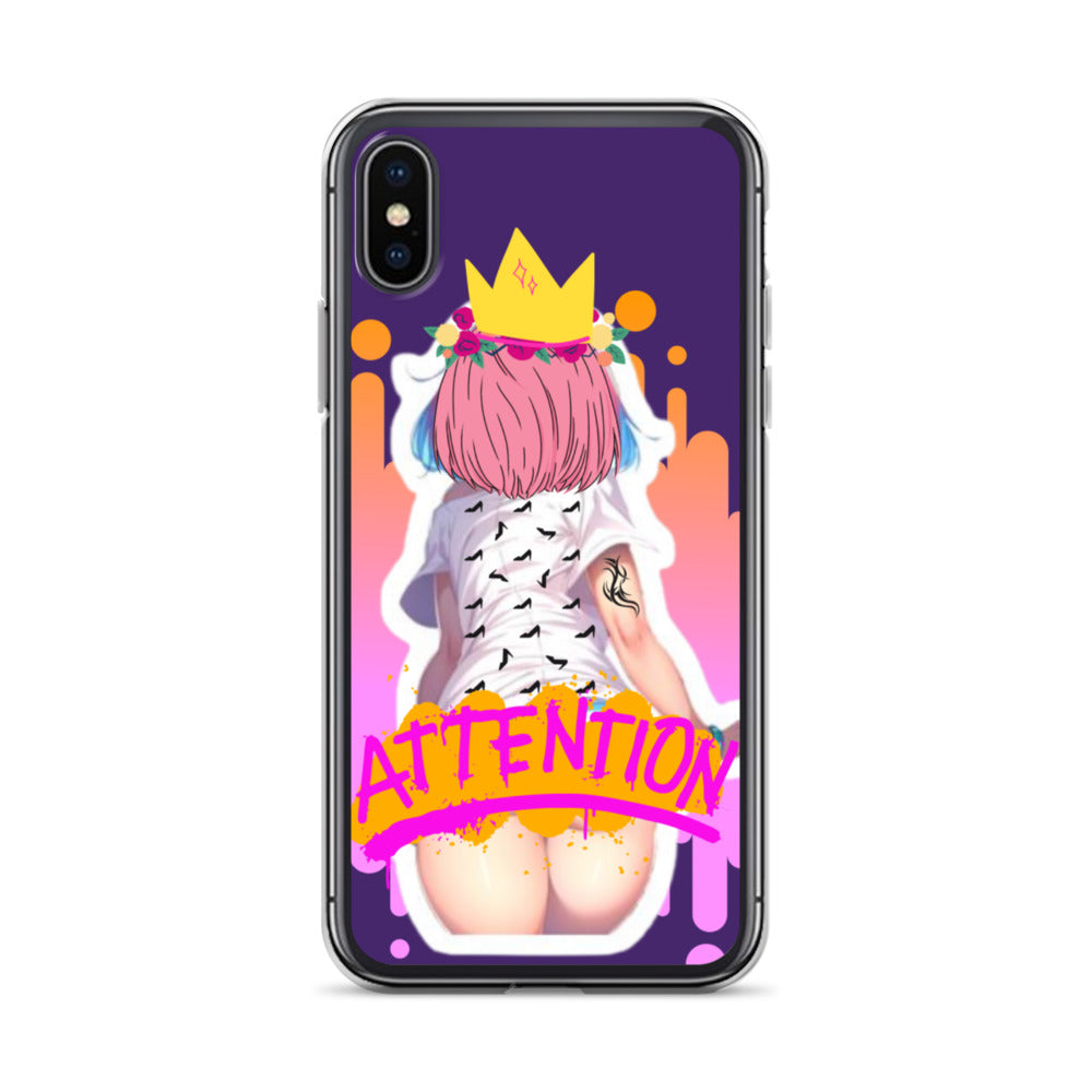 Attention Anime Girl iPhone Case - Otakutopolis
